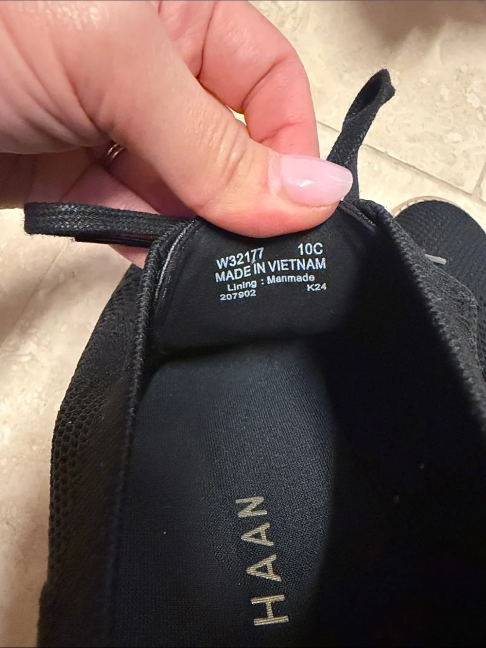Cole Haan Black Stitchlite Oxford Platform Shoes size 10C